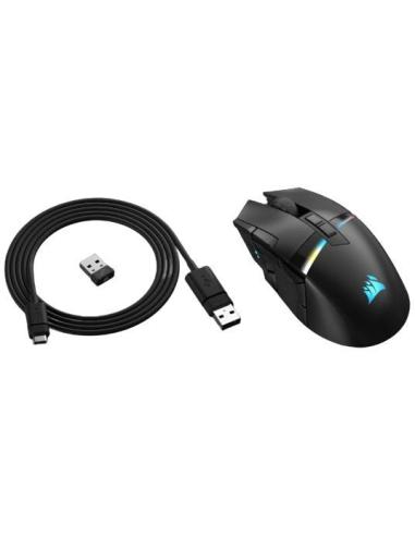 Corsair Darkstar Wireless RGB MMO Ratón Inalámbrico Gaming Negro 26000 PPP