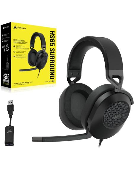 Corsair HS65 Surround Auriculares Gaming Multiplataforma 7.1 Negros