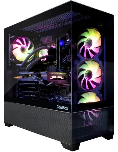 CoolBox GA250 Vision Cristal Templado USB-C 3.2 Negro