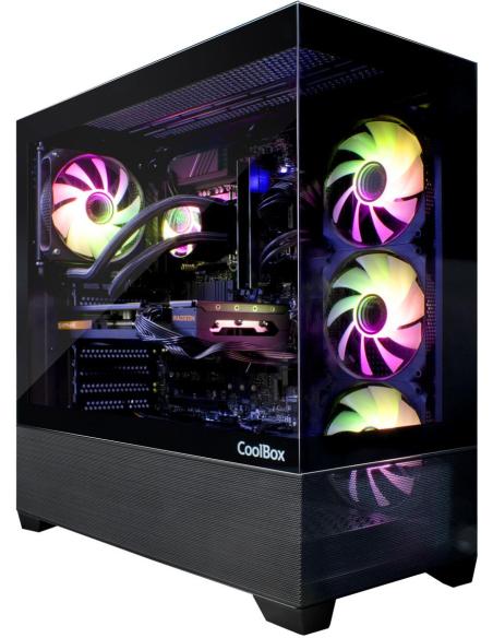 CoolBox GA250 Vision Cristal Templado USB-C 3.2 Negro