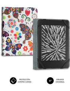 Subblim Clever SUBCUE-1EC010 Funda Universal para Ebook 6" Mariposas-1359494