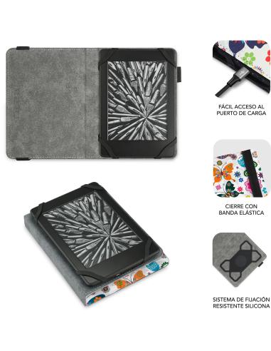 Subblim Clever SUBCUE-1EC010 Funda Universal para Ebook 6" Mariposas