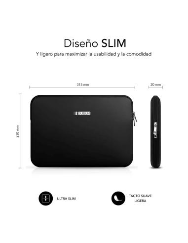 Subblim Business Sleeve Neopreno V2 Funda para Portátil hasta 12.5" Negro