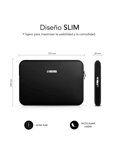 Subblim Business Sleeve Neopreno V2 Funda para Portátil hasta 12.5" Negro
