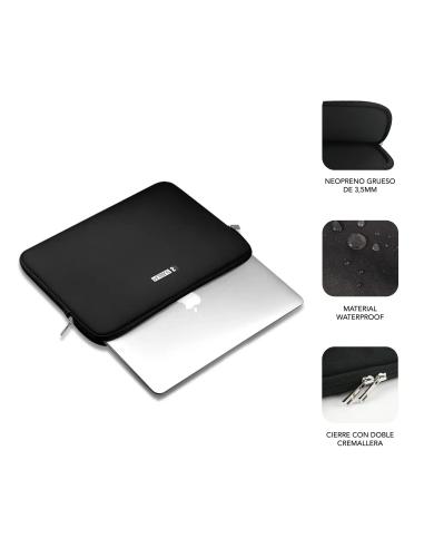 Subblim Business Sleeve Neopreno V2 Funda para Portátil hasta 12.5" Negro