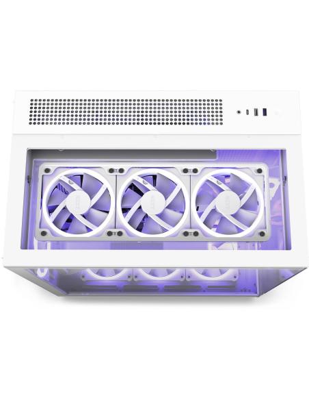 NZXT H9 Elite Cristal Templado USB 3.2 Blanca