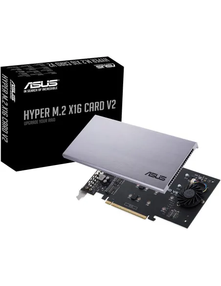Asus HYPER M.2 X16 CARD V2 Adaptador Discos Duros PCIe a M.2