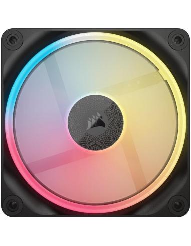 Corsair iCUE LINK LX140-R RGB Pack Doble Ventilador Suplementario PWM 140mm Negro