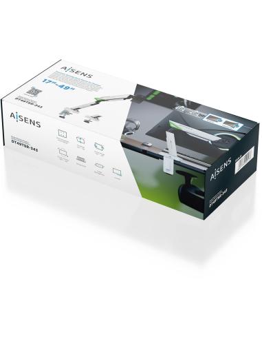 Aisens DT49TSR-343 Soporte de Mesa para Monitor/TV 17"-49" Peso Máx. 16 KG Gris