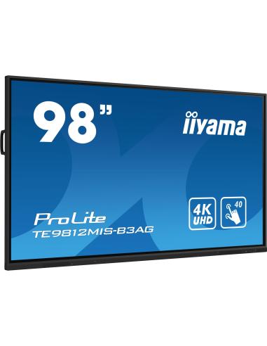 iiyama ProLite TE9812MIS-B3AG 98" Pantalla Interactiva IPS 4K Ultra HD Negro
