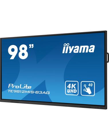 iiyama ProLite TE9812MIS-B3AG 98" Pantalla Interactiva IPS 4K Ultra HD Negro