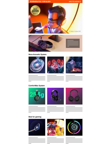 SteelSeries Arctis Nova 3 Auriculares Gaming RGB Negros