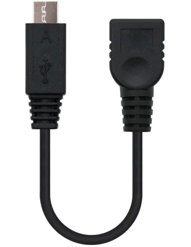 Nanocable 10.01.3000 Cable USB-A a microUSB 15cm Negro