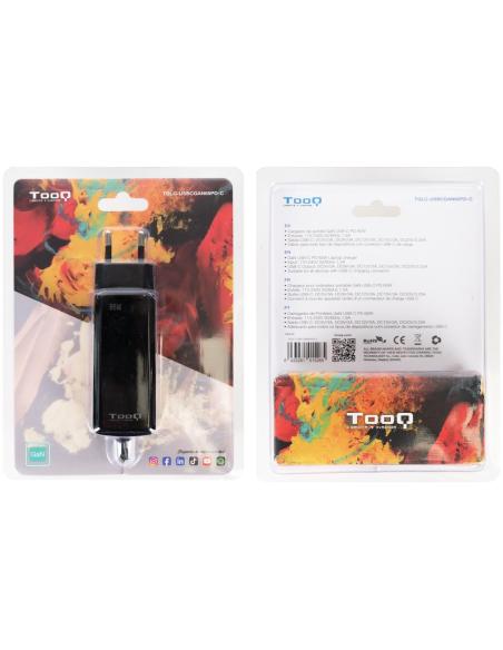 TooQ TQLC-USBCGAN65PD-C Cargador para Portátil 65W USB-C Negro