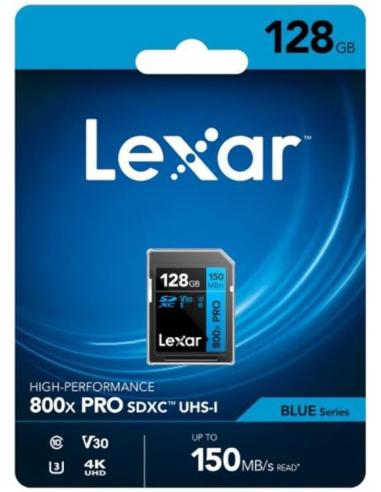 Lexar 800x Pro Tarjeta de Memoria SDXC 128GB C10