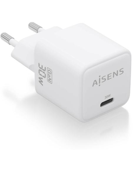 Aisens ASCH-30W1P035-W Cargador USB-C 33W Carga Rápida Blanca