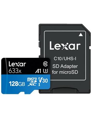 Lexar 633X 128GB MicroSDXC UHS-I Clase 10