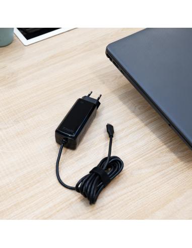 TooQ TQLC-USBCGAN45PD-C Cargador de Portátil 45W USB-C Negro