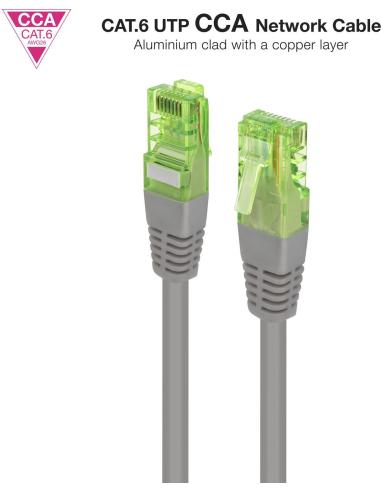 Nanocable 10.20.1400-L30 Cable RJ-45 Cat 6 U/UTP 30cm Gris
