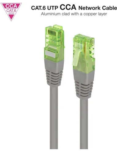 Nanocable 10.20.1400-L25 Cable RJ-45 Cat 6 U/UTP 25cm Gris