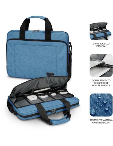 Subblim Air Padding Maletín para Portátiles de 15.6" Azul