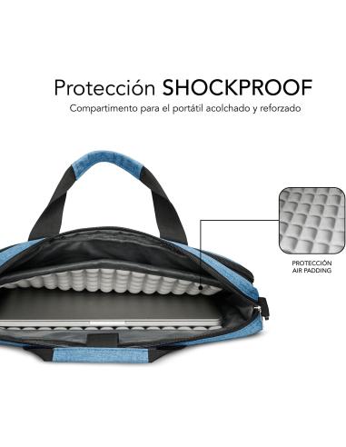 Subblim Air Padding Maletín para Portátiles de 15.6" Azul