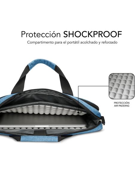 Subblim Air Padding Maletín para Portátiles de 15.6" Azul