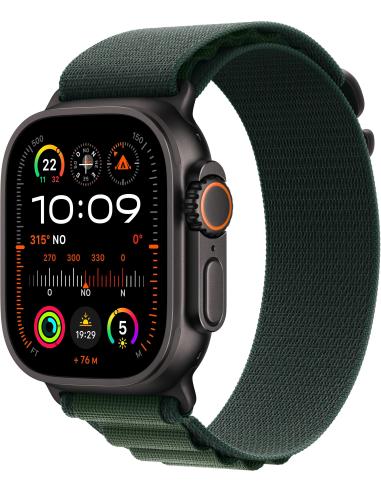 Apple Watch Ultra 2 GPS + Cellular 49mm Caja Negra Titanio con Correa Alpine Loop L Verde Oscuro