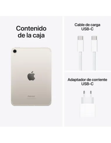 Apple iPad mini 2024 8.3" 128GB WiFi + Cellular Blanco Estrella
