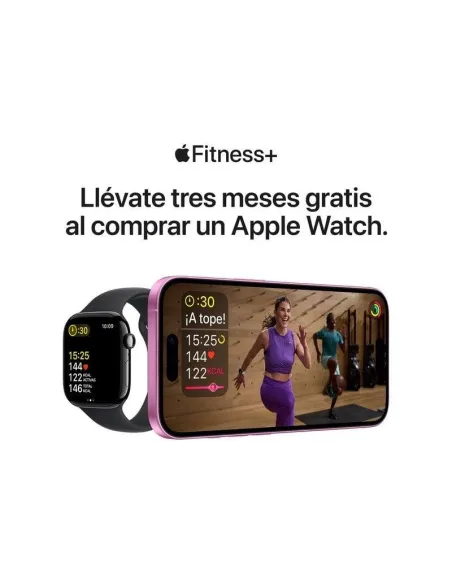 Apple Watch Series 10 GPS 42mm Caja Aluminio Negro Azabache con Correa Deportiva Negra M/L