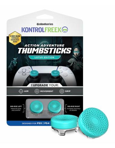 SteelSeries KontrolFreek 7102-PS5 Fundas para Palancas de Mando DualShock PS4/PS5 Azules