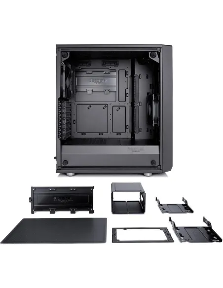 Fractal Design Meshify C Midi Tower Cristal Templado USB 3.0 Negra