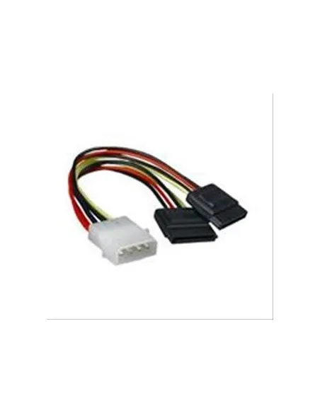 Nanocable Cable Duplicador de Alimentación Molex Macho a 2x SATA Hembra 20cm