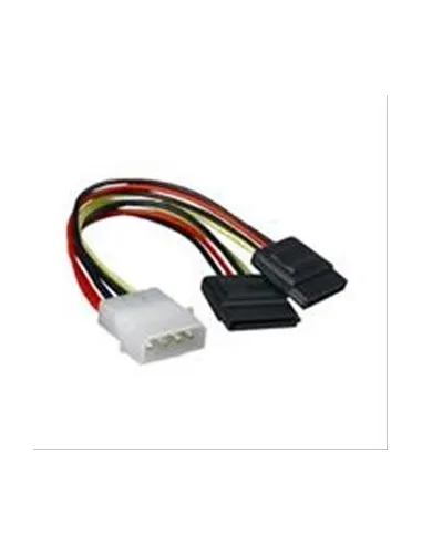Nanocable Cable Duplicador de Alimentación Molex Macho a 2x SATA Hembra 20cm