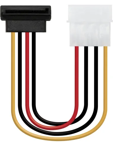 Nanocable 10.19.0201-OEM Cable SATA Molex 4-Pin a SATA 15-Pin 16 cm Multicolor