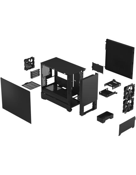 Fractal Design Pop Mini Silent Black Solid Mini Tower Negra Opaca