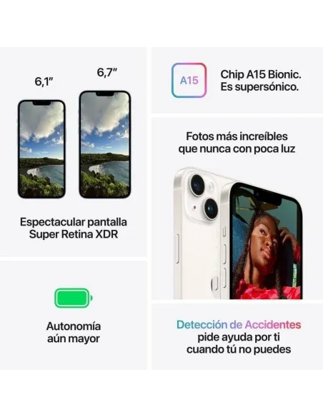 Apple iPhone 14 256GB Azul Reacondicionado