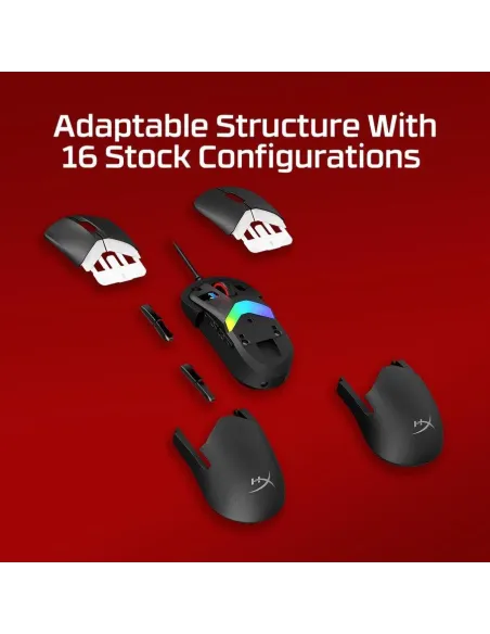 HyperX Pulsefire Fuse Ratón Gaming 26000DPI Negro