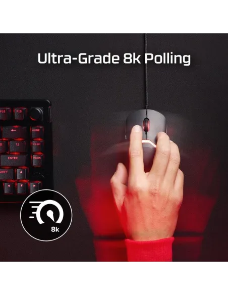 HyperX Pulsefire Fuse Ratón Gaming 26000DPI Negro