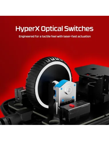 HyperX Pulsefire Fuse Ratón Gaming 26000DPI Negro