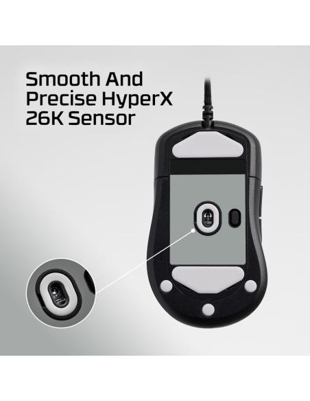HyperX Pulsefire Fuse Ratón Gaming 26000DPI Negro