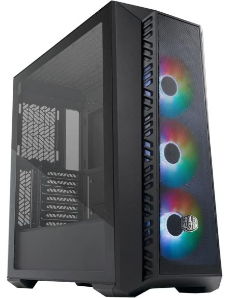 Cooler Master MasterBox MB520 Mesh Midi Tower ARGB Cristal Templado USB-C/3.2 Negra