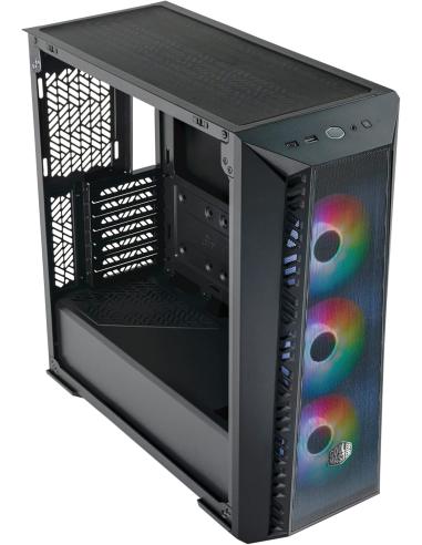 Cooler Master MasterBox MB520 Mesh Midi Tower ARGB Cristal Templado USB-C/3.2 Negra