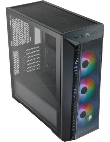 Cooler Master MasterBox MB520 Mesh Midi Tower ARGB Cristal Templado USB-C/3.2 Negra