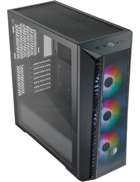 Cooler Master MasterBox MB520 Mesh Midi Tower ARGB Cristal Templado USB-C/3.2 Negra