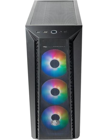 Cooler Master MasterBox MB520 Mesh Midi Tower ARGB Cristal Templado USB-C/3.2 Negra