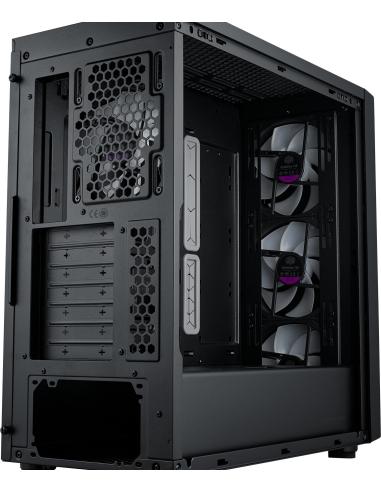 Cooler Master MasterBox 600 Cristal Templado USB 3.2 Negro