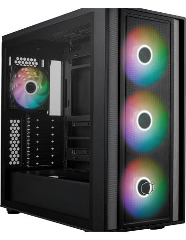 Cooler Master MasterBox 600 Cristal Templado USB 3.2 Negro