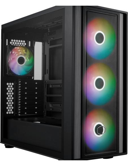 Cooler Master MasterBox 600 Cristal Templado USB 3.2 Negro