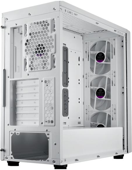 Cooler Master MasterBox 600 Cristal Templado USB 3.2 Blanco